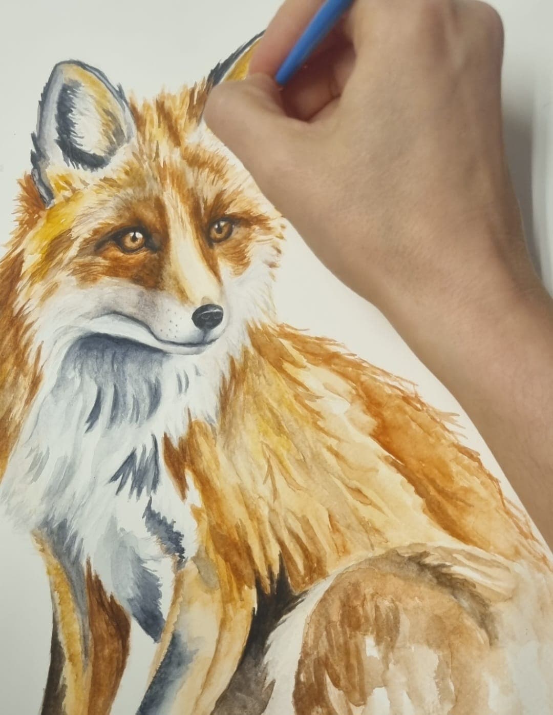 Acuarela creada por una alumna del taller de Josefina Fainé — obra 17