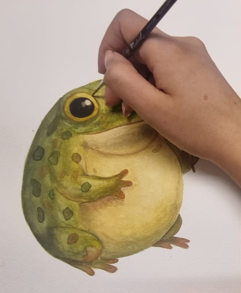 Acuarela creada por una alumna del taller de Josefina Fainé — obra 5