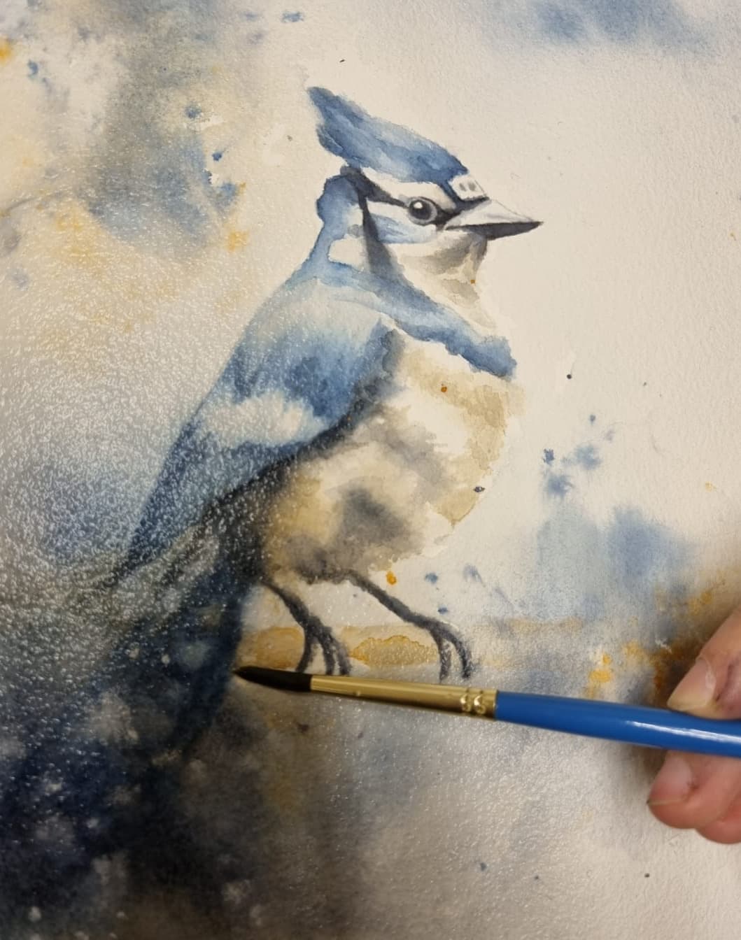 Acuarela creada por una alumna del taller de Josefina Fainé — obra 15