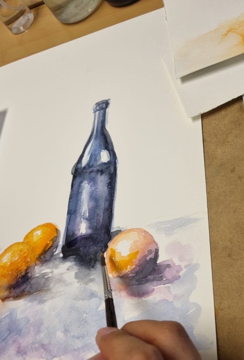 Acuarela creada por una alumna del taller de Josefina Fainé — obra 9